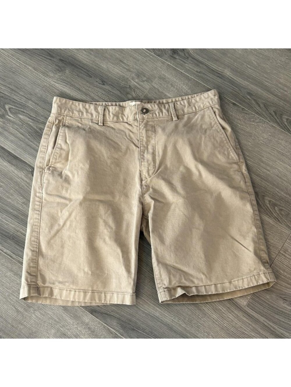 Flint And Tinder Shorts Mens 32 Khaki Chino Twill Stretch Casual Huckberry 8"
